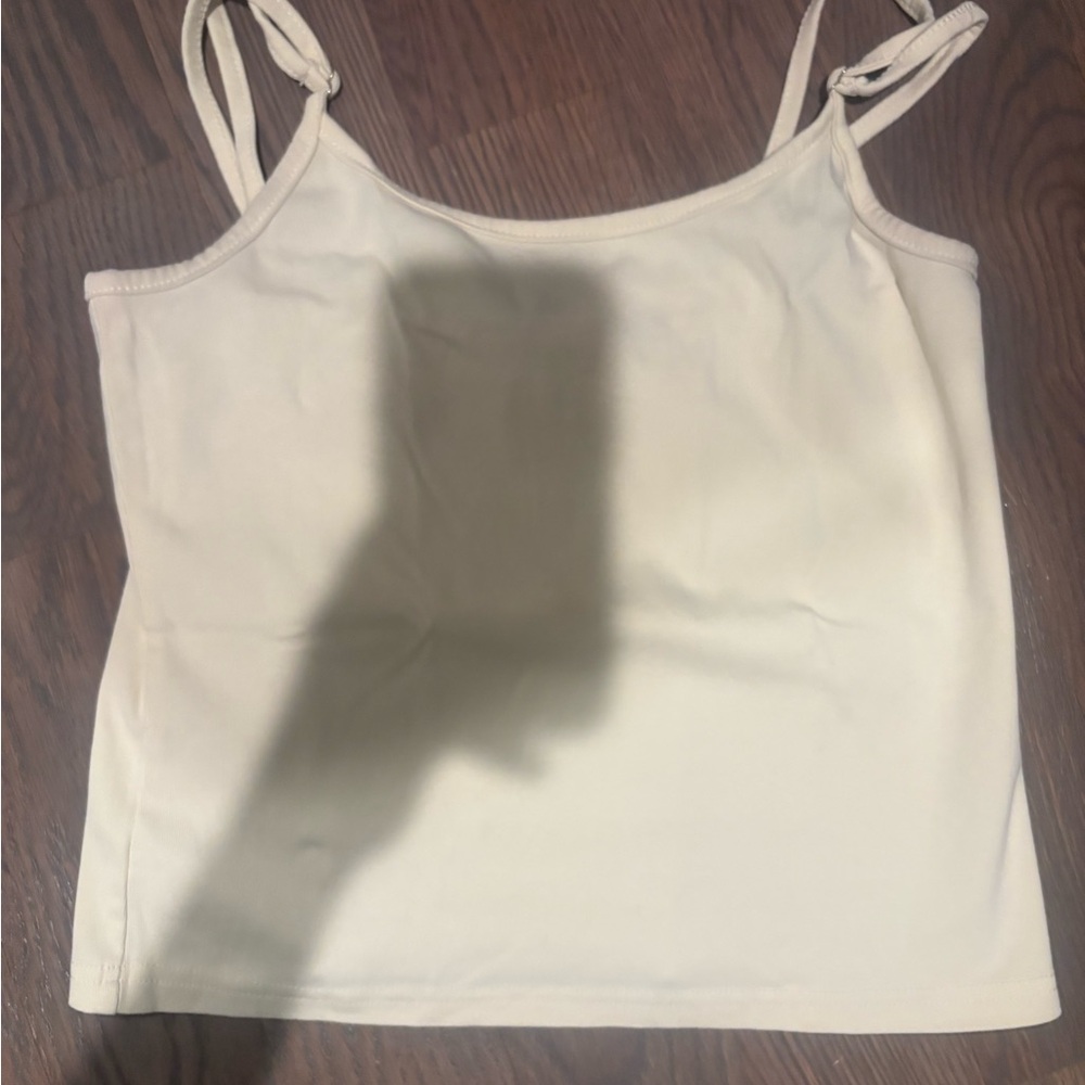 Everyday Cream Cami Tank with Adjustable Straps